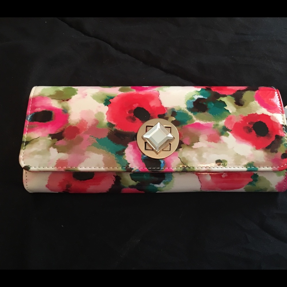 Jessica McClintock Floral Diamond Clutch - NWT